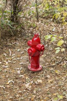 Fire Hydrant in the forest to protect against forest fires in National forest park of China