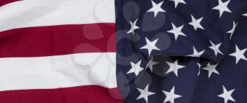 Close up of a Waving United States Flag background for independence