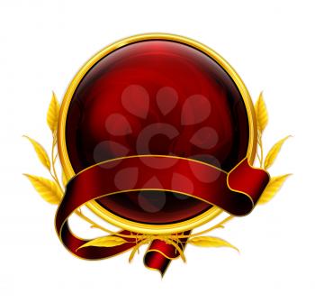 Emblem red eps10