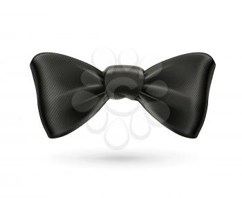 Bow tie, black vector