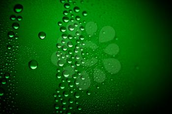 water-drops on green