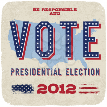 Presidential election 2012. Vector, eps10.