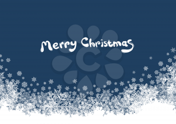 Christmas background with isolated edge and space for text. Vector, EPS8.