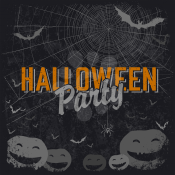 Halloween themed party flyer