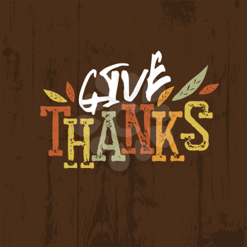 Happy Thanksgiving design. For holiday greeting cards designs 