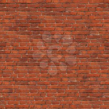 Dark Red Brick Wall Texture. Grunge Seamless Tileable Texture.