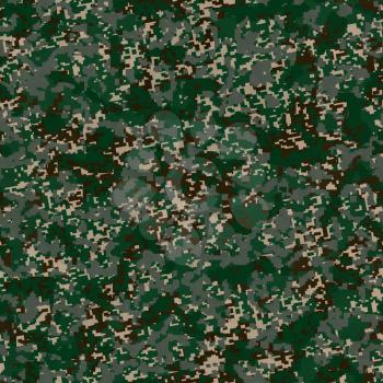Army Digital Camouflage Fabric. Seamless Tileable Texture.