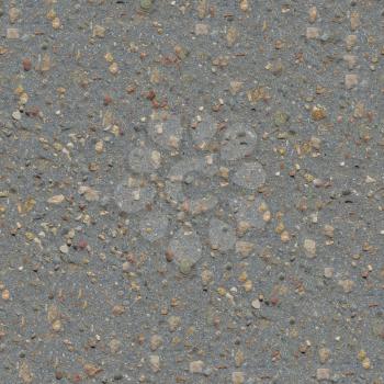 Seamless Tileable Texture of Old Asphalt Road with a Small Number of Protruding Stones.