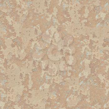 Weathered Beige Plaster Wall. Seamless Tileable Texture.