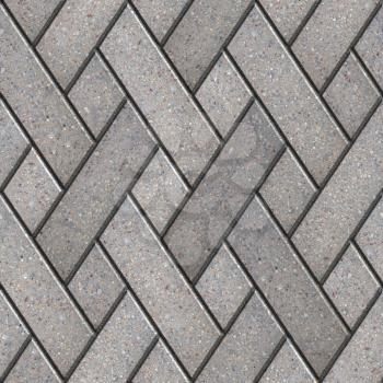 Decorative Pattern Fragment of Gray Paving Slabs. Seamless Tileable Texture.
