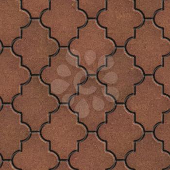 Royalty Free Photo of a Seamless Interlocking Clover Pavement Background