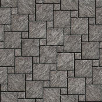 Gray with Scuffed Pavement Square Shape.Seamless Tileable Texture.