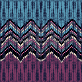 Fashion Color Swatch. Style Horizontally Seamless Knitted Pattern