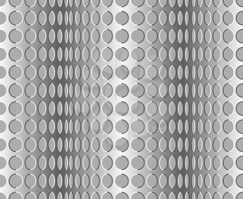 Seamless wavy pattern. Optical illusion with motion background