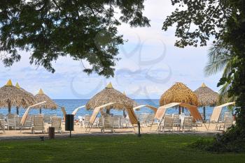 Royalty Free Photo of a Beach Tents