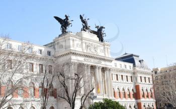 MADRID-SPAIN-FEB 19, 2019: The Ministry of Agriculture, Fisheries and Food also known as MAPAMA is a ministerial department of the Government of Spain.