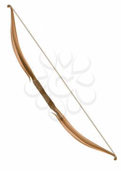 elven longbow isolated on a white background