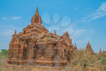 Royalty Free Photo of Ancient Buddhist Temples in Bagan, Myanmar, Southeast Asia
