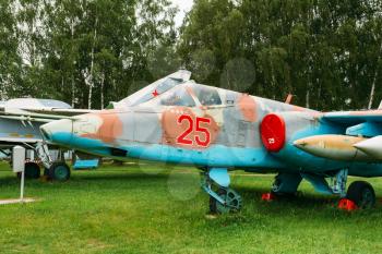 Su-25 - Soviet armored single subsonic attack aircraft designed to provide close air support for troops in the fighting day and night in any weather conditions.