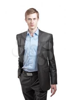 stylish young man. isolated on white background