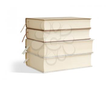 books isolated on a white background. clipping, paths.