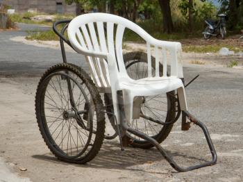 Creative invalid chair (for the poor) in Vietnam