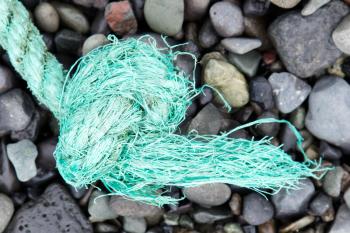 Fishing nets on a beach ready to be cast overboard for a new days fishing