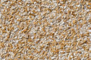 Cement mixed small gravel stone wall or floor texture background
