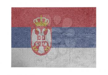 Large jigsaw puzzle of 1000 pieces - flag - Serbia