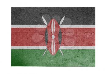 Large jigsaw puzzle of 1000 pieces - flag - Kenya