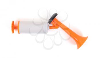 Manual air horn isolated on white background