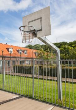 Basketball court in an old jail, the Netherlands