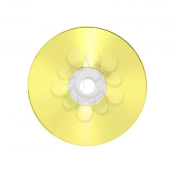 CD or DVD isolated on a  white background