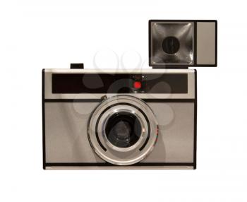 Old camera, isolated on a white background