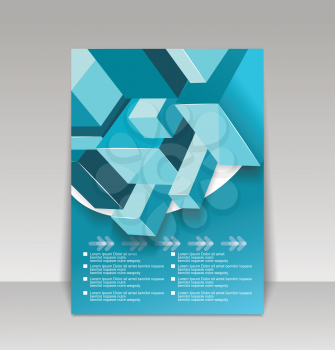 Brochure cover design vector template
