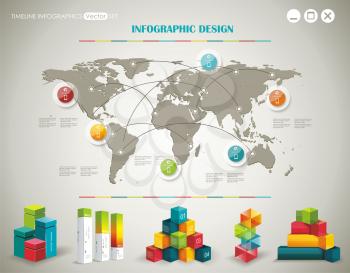 World Map and Information Graphics
