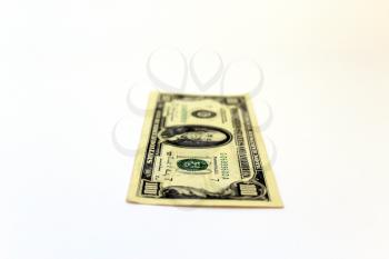 image of hundred dollar banknote isolated on white background