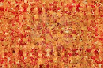 abstract cut fragments of appetizing tasty pizza
