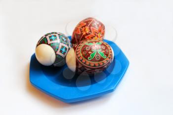 Easter eggs with different colors and patterns