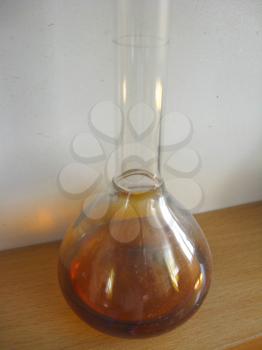image of sample of oil in a flask