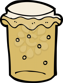 Royalty Free Clipart Image of a Glass of Beer