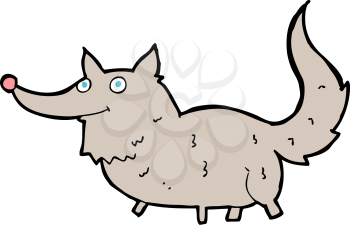 Royalty Free Clipart Image of a wolf