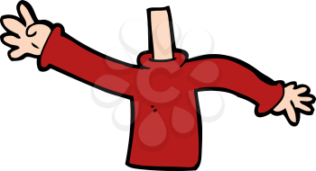 Royalty Free Clipart Image of a Man's Torso