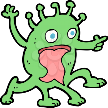 Royalty Free Clipart Image of an Monster