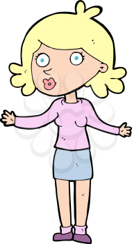 Royalty Free Clipart Image of Woman