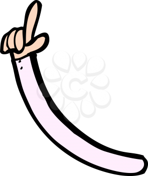 Royalty Free Clipart Image of a Right Arm