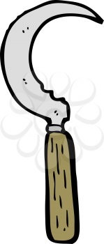 Royalty Free Clipart Image of a Scythe