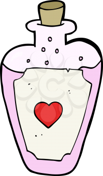 Royalty Free Clipart Image of a Love Potion