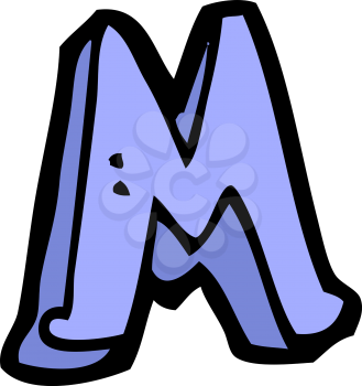 Royalty Free Clipart Image of a Letter M