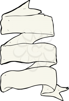 Royalty Free Clipart Image of a Scroll Banner